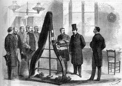 Napoleone III visitò gli uffici del telegrafo elettrico al Ministero dell