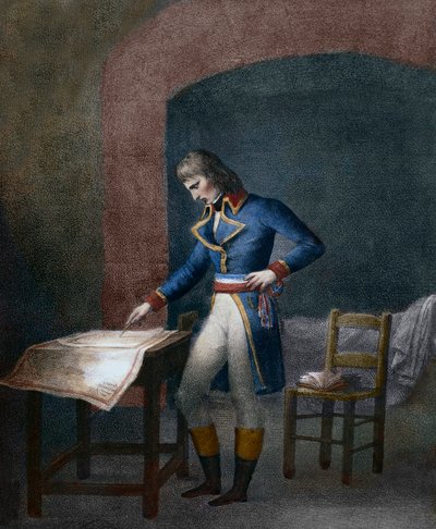 Napoleone I Bonaparte (1769-1821) al forte carré d