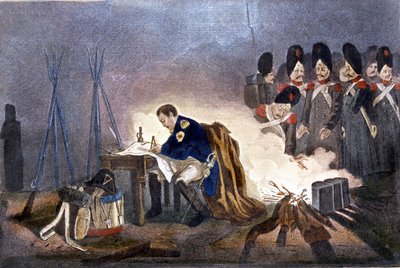 Napoleone I alla Battaglia di Bautzen (Germania). 20-21 maggio 1813. Incisione del XIX secolo Milano da Unknown artist
