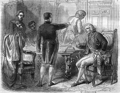 Napoleone I con Jean Etienne Marie Portalis nel 1811. Giurista e politico francese (1746-1807) da Unknown artist