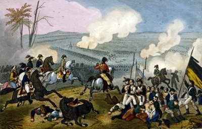 Napoleone alla battaglia di Marengo, contro gli austriaci, giugno 1800 da Unknown artist