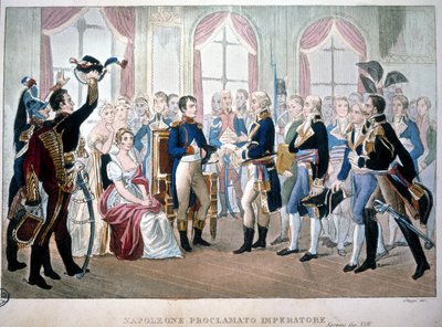 Napoleone proclamato Imperatore nel 1804 da Unknown artist
