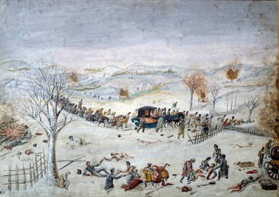 Guerre napoleoniche: episodio della ritirata russa (1812-1813) da Unknown artist