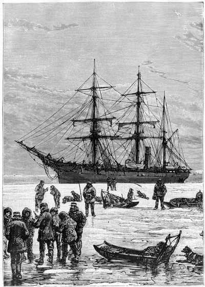 Nares Georges S., Un viaggio al mare polare, Parigi: Hachette da Unknown artist