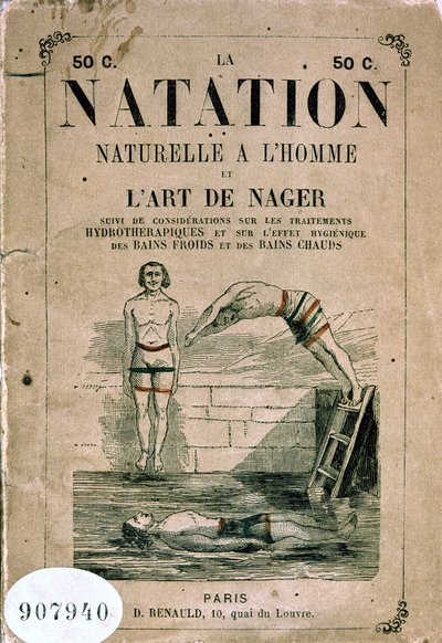 Nuoto naturale con uomo e l