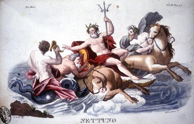 Nettuno - incisione da Unknown artist