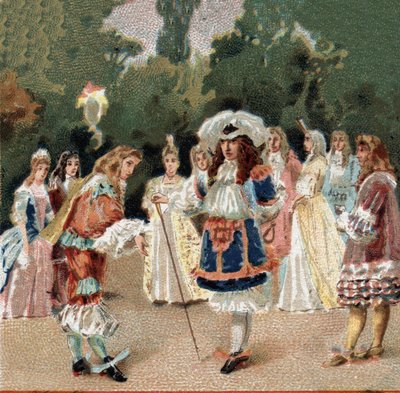 Nicolas Fouquet riceve Luigi XIV noto come Le Roi-Soleil da Unknown artist