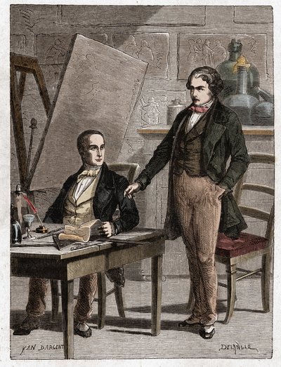 Niepce legge a Louis Daguerre la descrizione dell