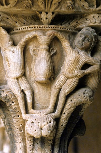 Arte normanna a Monreale (Sicilia): capitelli del Chiostro dei Benedettini. da Unknown artist