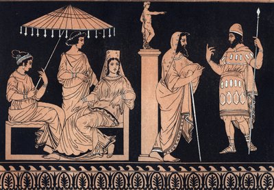 Odissea di Omero - Ulisse alla corte di Alcinoo - Ulisse chiede ad Alcinoo l