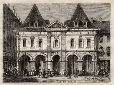 Vecchio attico del sale di Parigi, rue Saint Germain-l