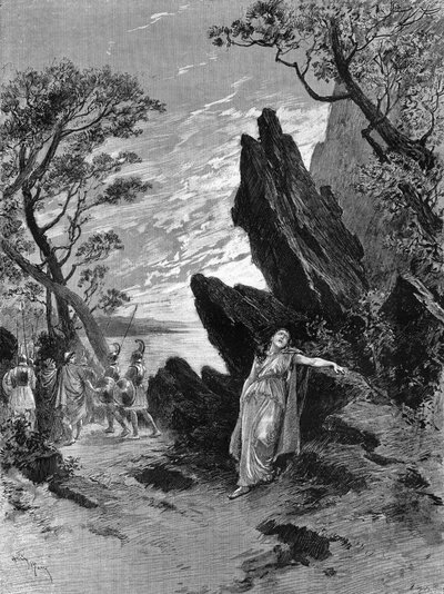 Opera "Sapho" di Emile Augier (1820-1889) e Charles Gounod (1818-1893) con la cantante Krauss nell