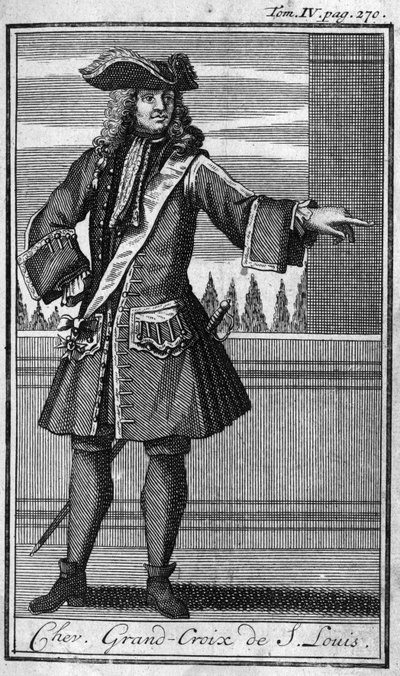 Ordini di cavalleria. Cavaliere Gran Croce di San Luigi in Francia nel XVII secolo in 