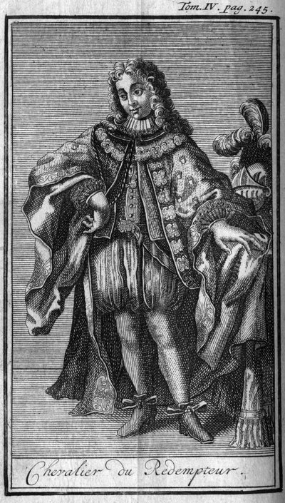 Ordini di cavalleria. Cavaliere del Redentore o del prezioso sangue di Gesù nel Ducato di Mantova (Mantova) nel XVII secolo. In 