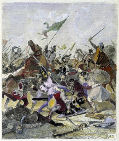 Ottone I (912-973) sorpreso dai ribelli a Roma - in 