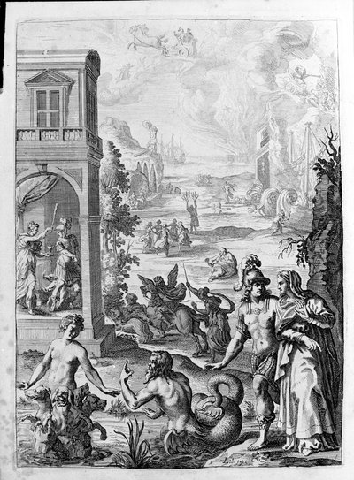 Ovidio - illustrazione per il libro 15 - nota di Thomas Farnaby (1575-1647) da Unknown artist