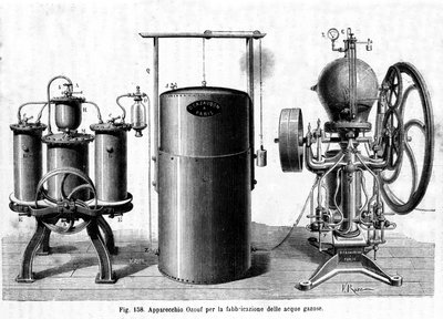 Apparecchio Ozouf per la produzione di acqua gassata. da Unknown artist