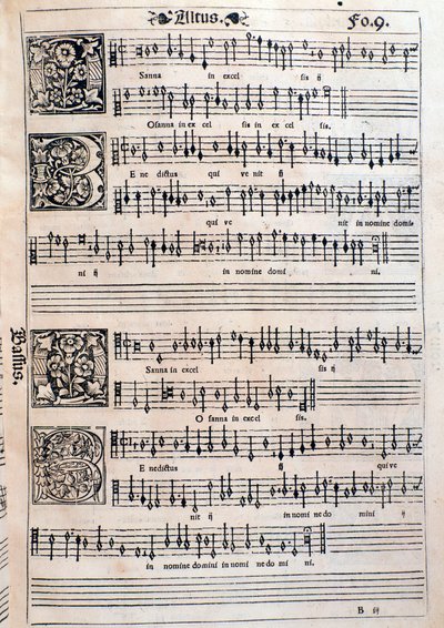 Pagina da Liber octo missarum (1541) da Unknown artist