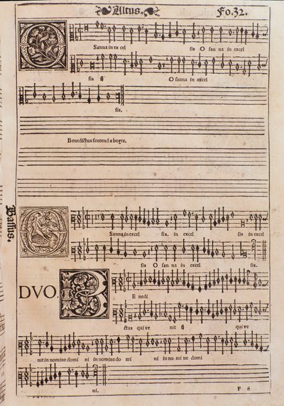 Pagina da Liber octo missarum (1541) da Unknown artist