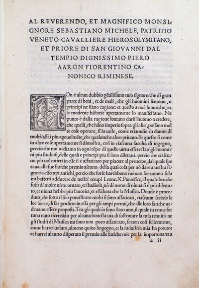 Pagina da "Thoscanello de la musica" da Unknown artist