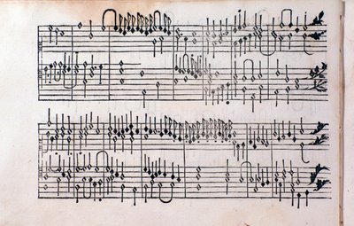 Pagina di Tablature, libro 1 di Girolamo Cavazzoni da Unknown artist