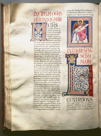 Pagina di un Exultet (canto liturgico) (manoscritto del XII secolo) da Unknown artist