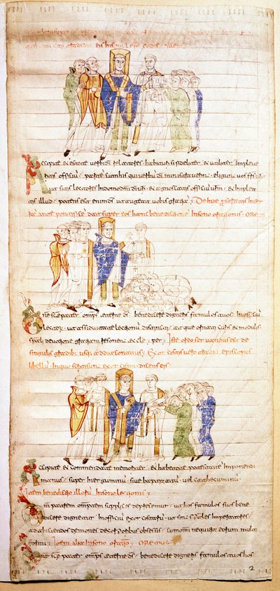 Pagina di una bibbia miniata (Ms.723-Foglio 138v.) dell
