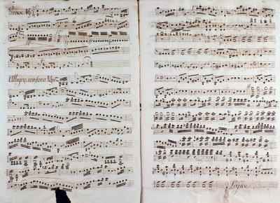 Pagina della partitura musicale di "Grande sinfonia" di Christian Cannabich da Unknown artist