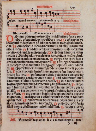 Pagina del libro liturgico 