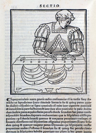Pagina tratta da Musica Theorica di Ludovico Foliani (incisione) da Unknown artist