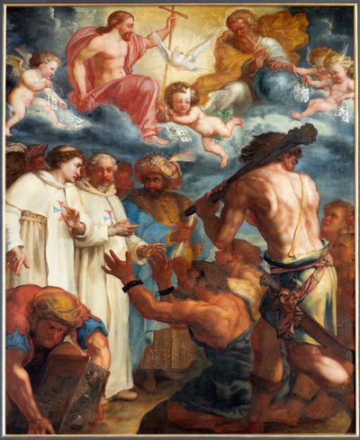 La Santissima Trinità e la redenzione degli schiavi cristiani da parte dei Trinitari da Unknown artist