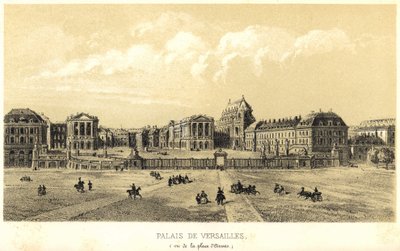 Palazzo di Versailles visto dalla place d