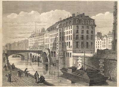 Demolizioni a Parigi: Hôtel-Dieu da Unknown artist