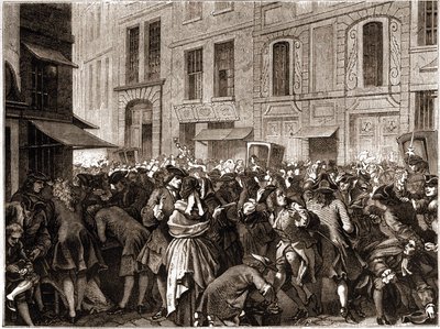 Parigi IV arrondissement - La rue Quincampoix nel 1720 all