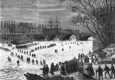 Parigi gennaio 1868: La Senna ghiacciata all