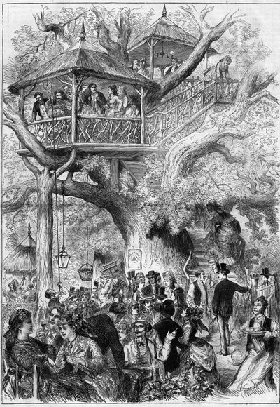 Festa nel Parco di Sceaux nel 1873. da Unknown artist