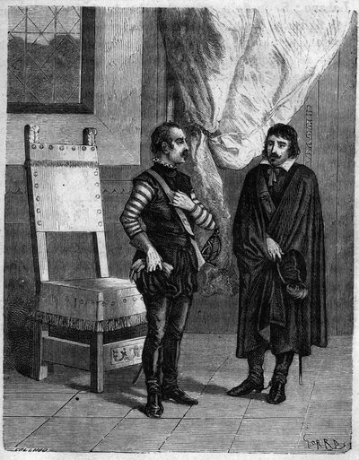 Pascal (Pasquale) Paoli con James Boswell (1740-1795) scrittore e avvocato scozzese, figlio di Lord Alexander Boswell. In "Pasquale Paoli ossia la rotta di Pontenuovo" di F.D. Guerrazzi. 1872. da Unknown artist