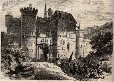 Pascal Paoli, liberatore della Corsica - Pascal Paoli (1725-1807), liberatore della Corsica entra a Bastia - incisione in "Dictionnaire populaire illustré" - 1864 - di Joseph Decembre e Edmond Allonier da Unknown artist