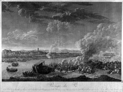 Passaggio del Po attraverso gli eserciti di Napoleone Bonaparte da Unknown artist