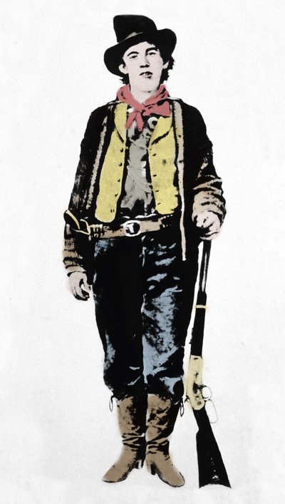 Pat Garrett (1850-1908), James Brent e John William Poe (1850-1923), sceriffi della contea di Lincoln, c1880-1882 (1954) da Unknown artist