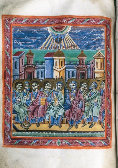 Pentecoste, da manoscritto da Unknown artist