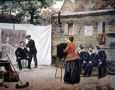 Fotografo ambulante in Francia nel 1890. da Unknown artist