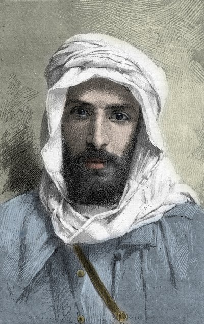 Pierre Paul Francois Camille Savorgnan de Brazza (1852-1905) esploratore francese in Africa - Ritratto di Pietro Paolo Savorgnan di Brazza o Pierre Paul Francois Camille Savorgnan de Brazza in francese (1852-1905) Governatore Generale del Congo francese ci da Unknown artist