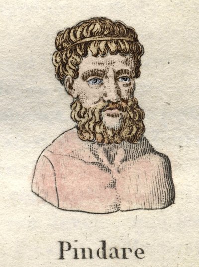 Pindaro (518-438 a.C.), poeta lirico greco. da Unknown artist