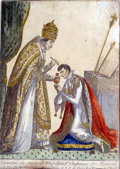 Pio VII (Pio) (1742-1823) unse Napoleone I durante l