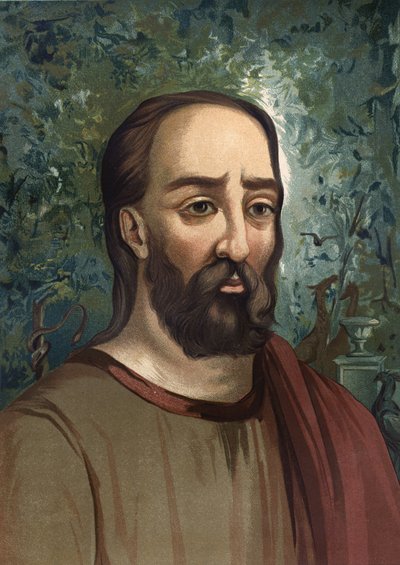 Plinio il Vecchio (23-79) - ritratto di Plinio il Vecchio. in latino Caius Plinius Secundus scrittore latino (Como, 23 d.C. a Stabies, 79 d.C.). basato su 