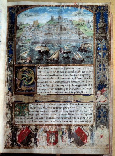Porto di Lisbona nel XVI secolo da Unknown artist