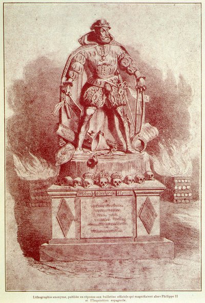 Ritratto-caricatura di Filippo II sull