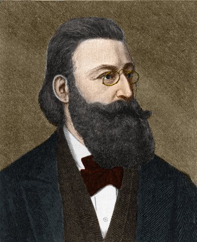 Ritratto di Ludwig Anzengruber (1839-1889), scrittore austriaco da Unknown artist