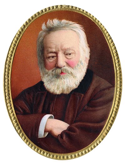 Ritratto dello scrittore francese Victor Hugo (1802-1885) - Cromolitografia della fine del XIX secolo da Unknown artist